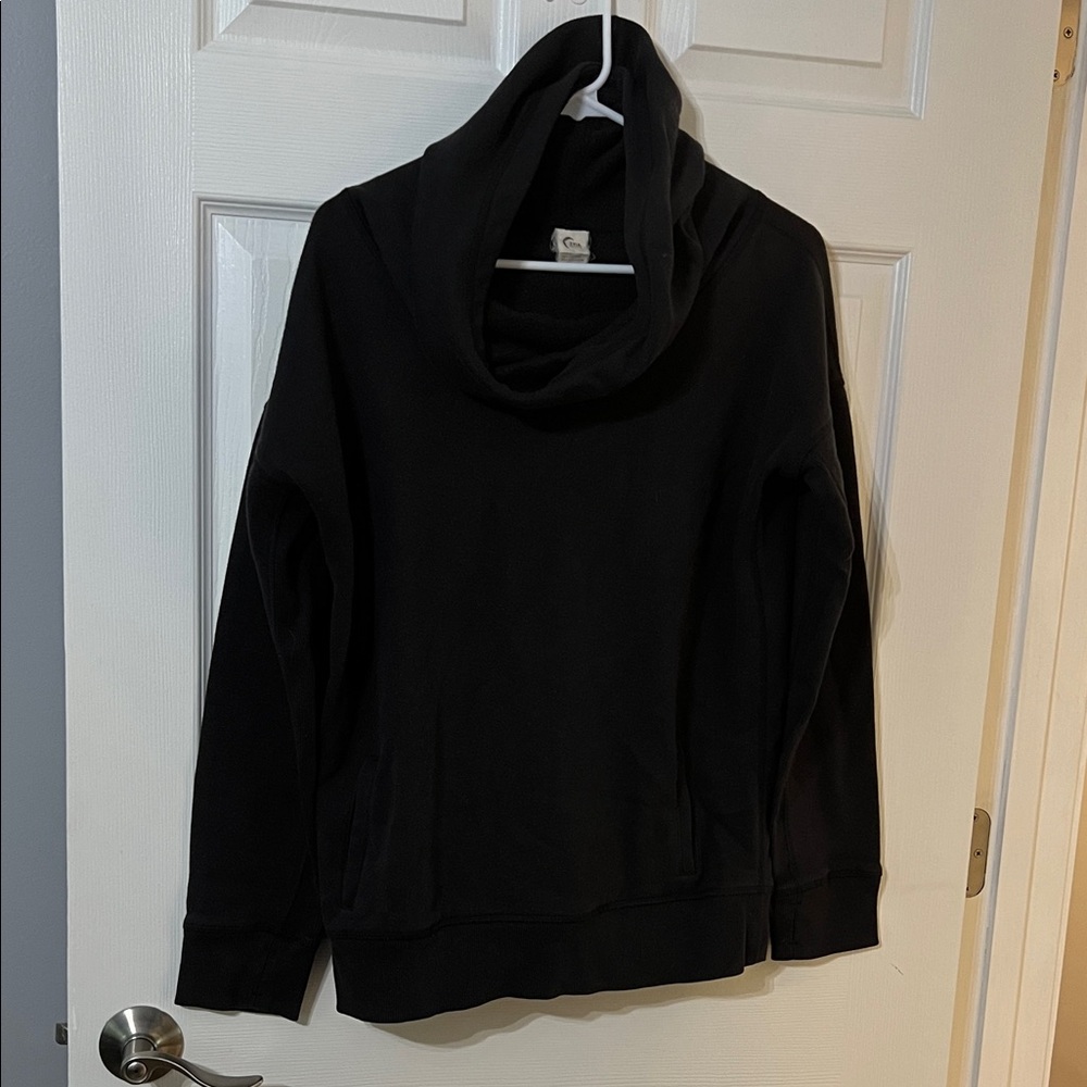 Zyia black relaxation cowl neck sweatshirt